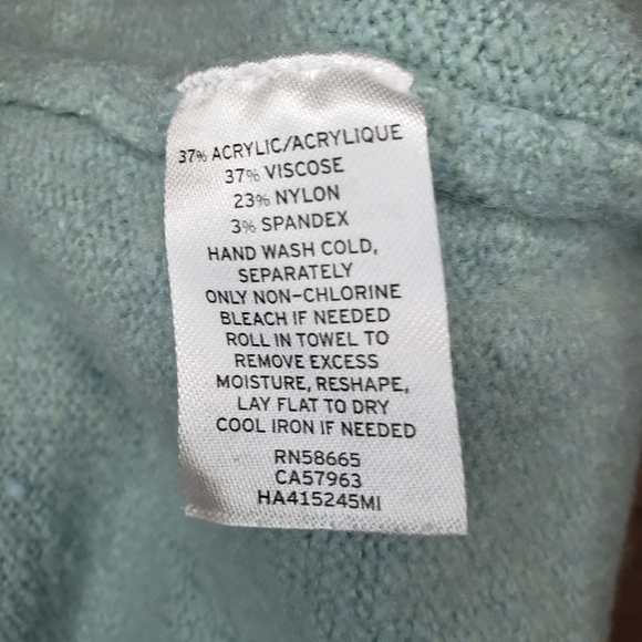 Halogen turtleneck‎ sweater in blue raindrop - Size XS - Picture 8 of 11